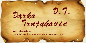 Darko Trnjaković vizit kartica